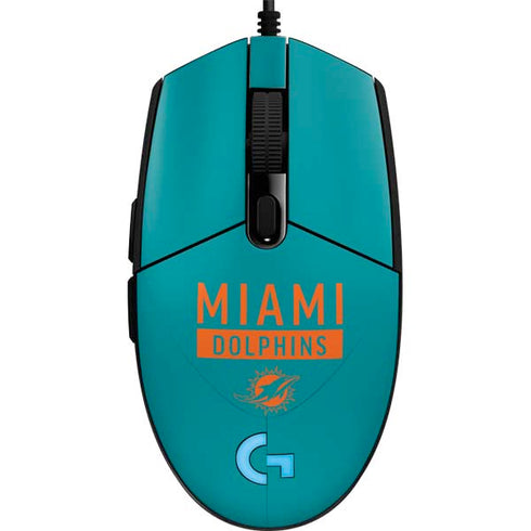 NFL Miami Dolphins Teal Performance Series G203 Prodigy RGB Wired Gaming Mouse Skin